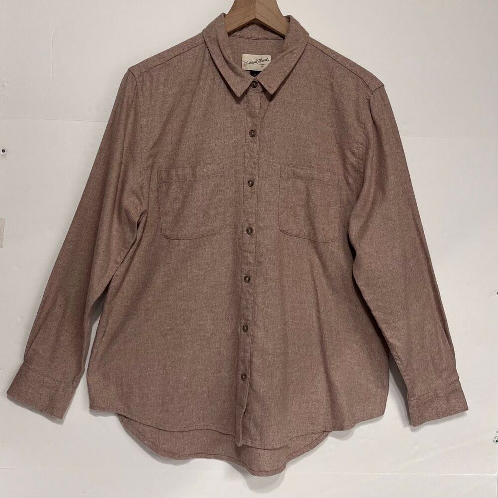 Universal Thread Canyon Clay Flannel Shirt Size M NWT